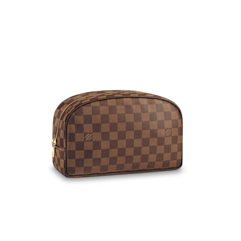 Borsa da toilette in tela Ebene Louis Vuitton Damier 25 N47624