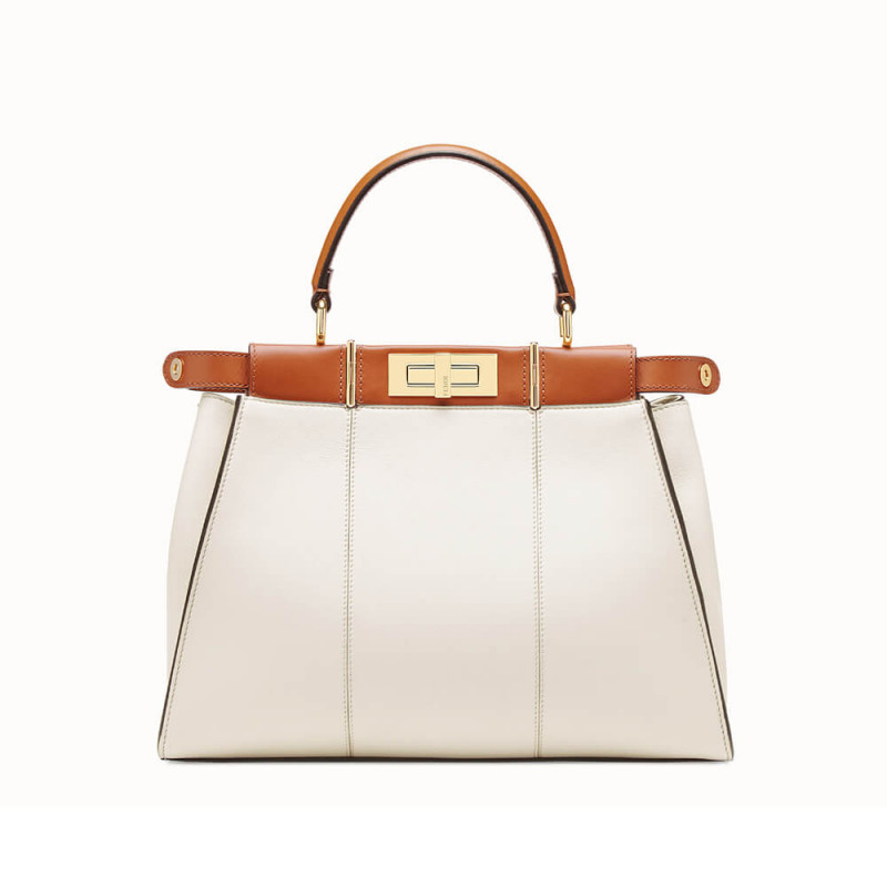 borsa ICONICO DI MEDIO ICONICO PEEKABOO FENDI 8BN290 BIANCO