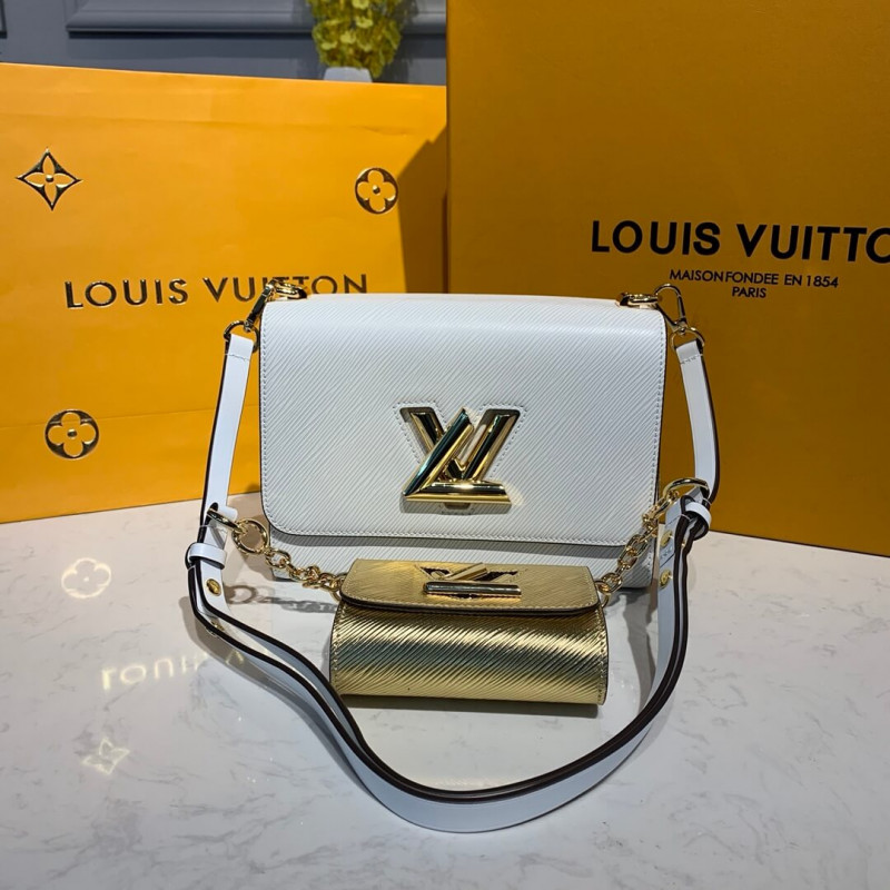 Louis Vuitton Twist MM e Twisty M55683 White/Gold