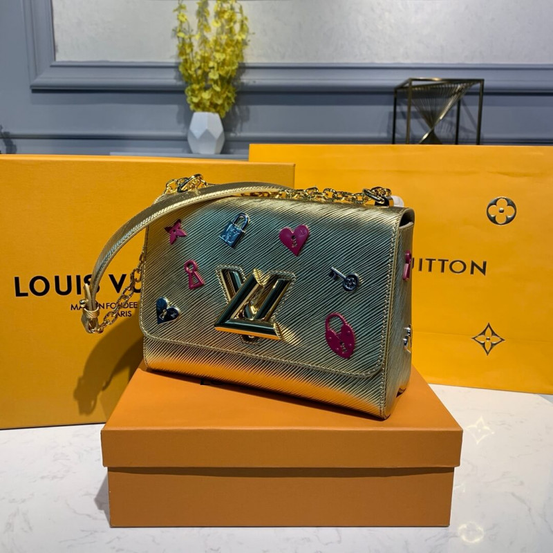 Louis Vuitton Epi Leather Twist MM M52891 Gold