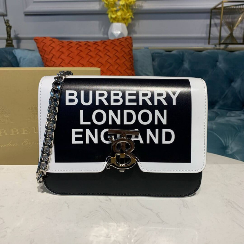 Burberry Small in pelle semplice TB Borsa 80124761