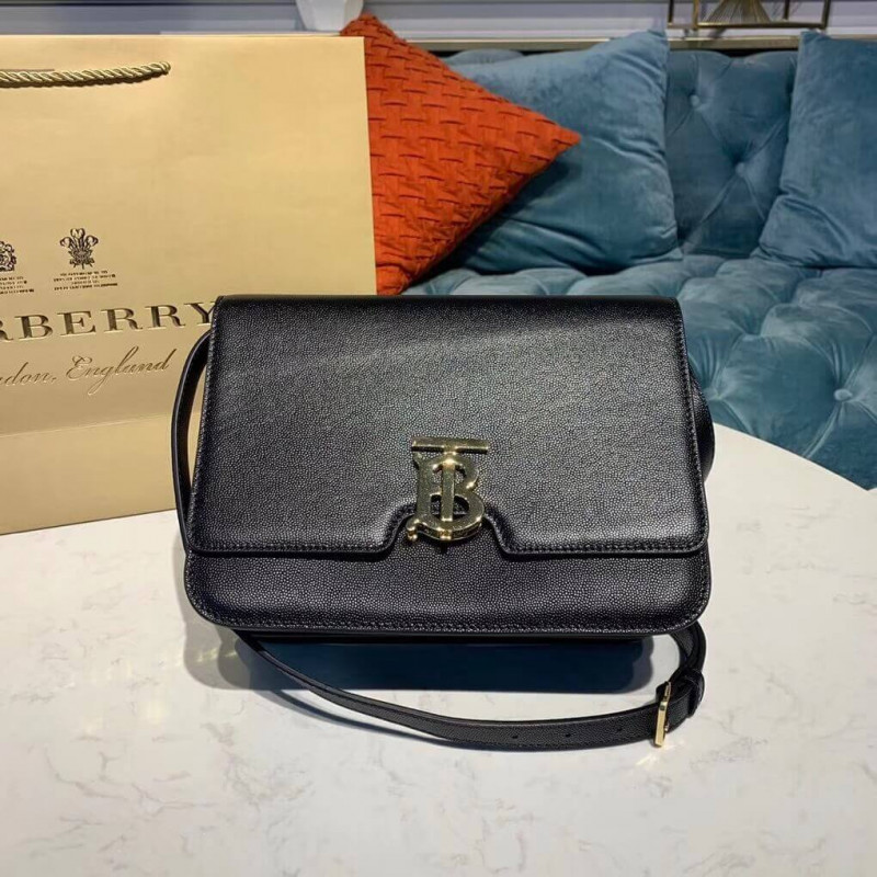 Burberry Media Grainy in pelle TB Borsa 80193431