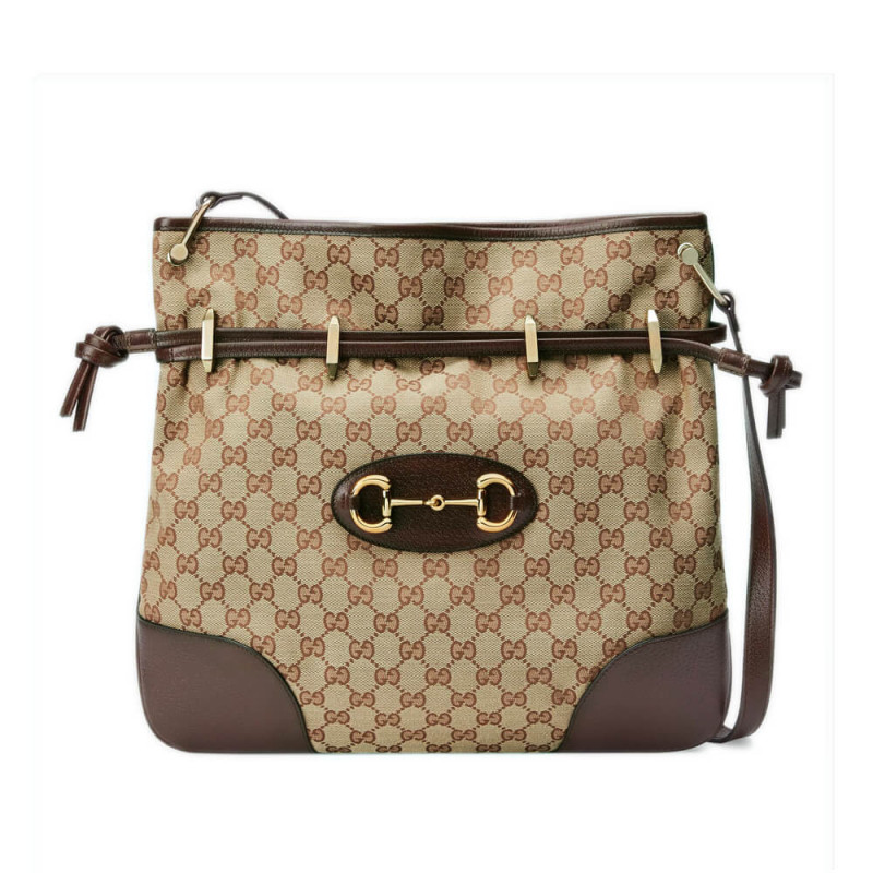 Gucci 1955 Horsebit GG Canvas Messenger borsa 602089