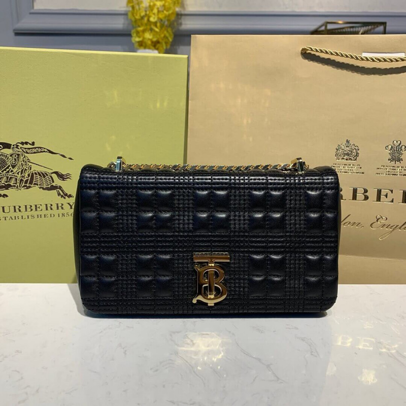 Burberry Small trapunted agnello Lola borse 80214921