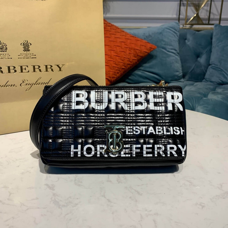 Burberry Small Horseferry Stampa Lola trapuntata 80216191