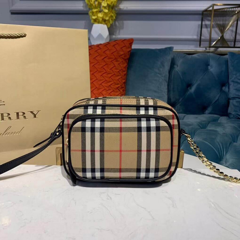 Burberry Vintage Controlla Borsa della fotocamera di cotone 80159461