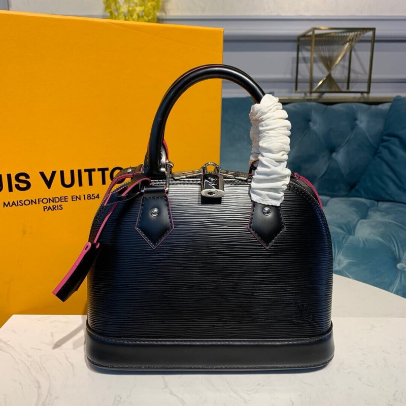 Louis Vuitton Epi Leather Alma BB M40302 Nero/Rosa