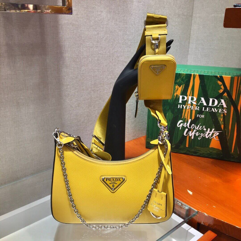 Prada Hobo re Edition Leather Cross Body borsa 1BH204