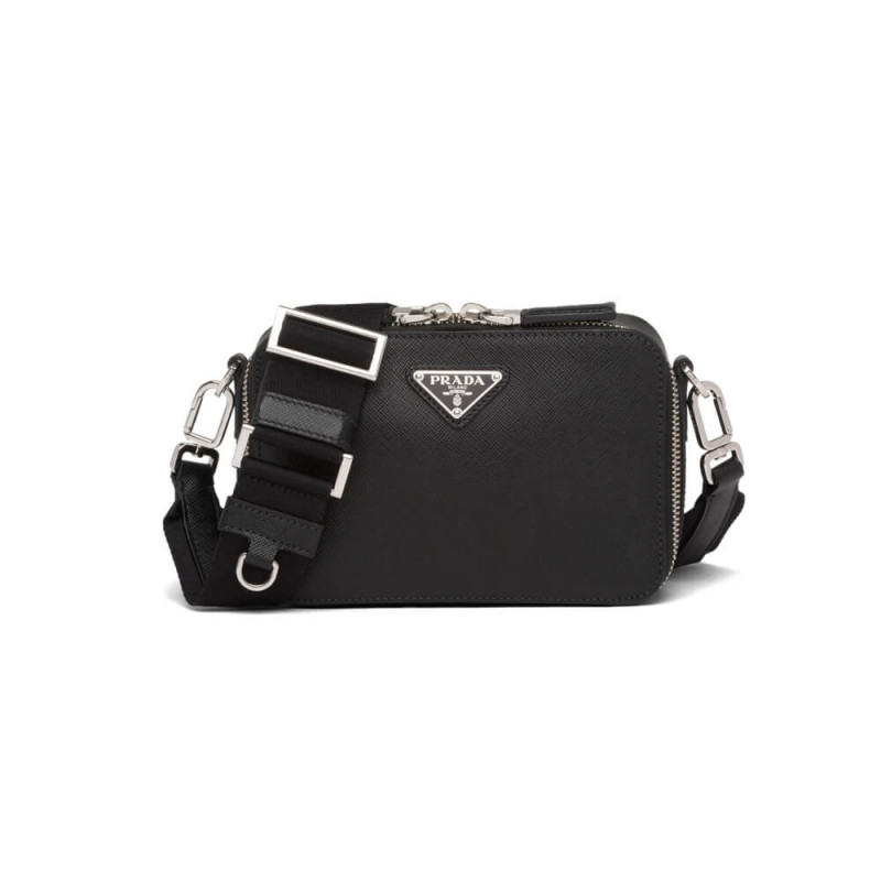 Prada Brique Saffiano Leather Cross-Body Borse 2VH070