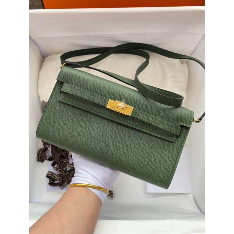 Hermes Kelly Wallet per diventare WOC 499041 Army Green