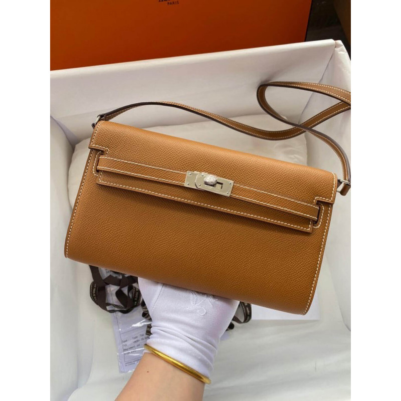 Hermes Kelly Wallet per diventare WOC 499041 Brown