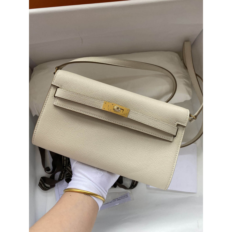 Hermes Kelly Wallet per diventare WOC 499041 Off-White