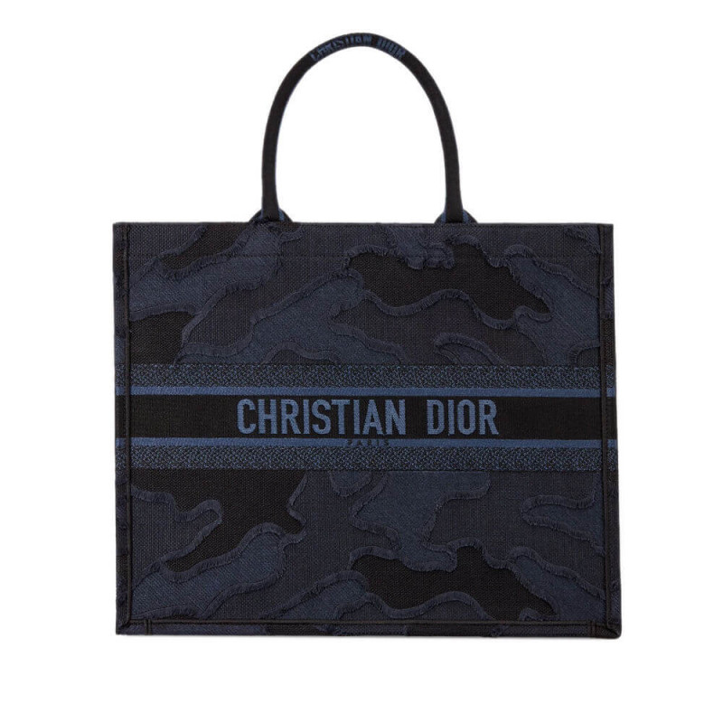 Book Christian Dior Tote Blue Camoidery M1286