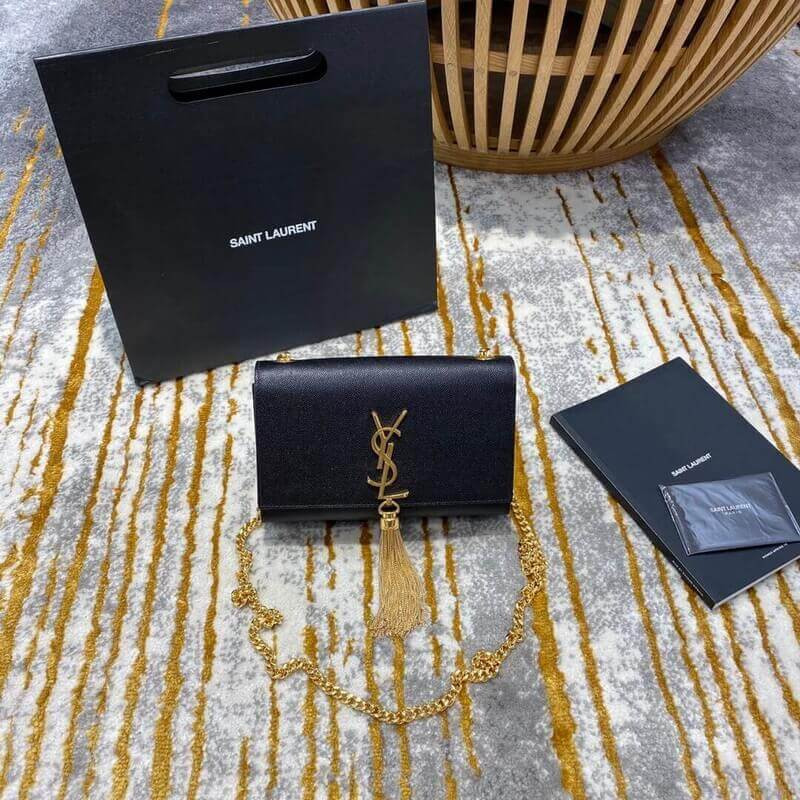 YSL Saint Laurent Kate Small with Bassel in cereali 474366