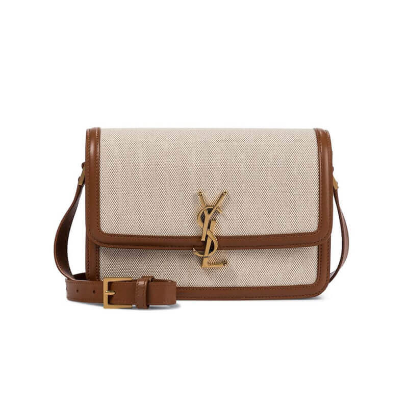 Saint Laurent YSL Solferino Medium Tela Crossbody Borsa 634305