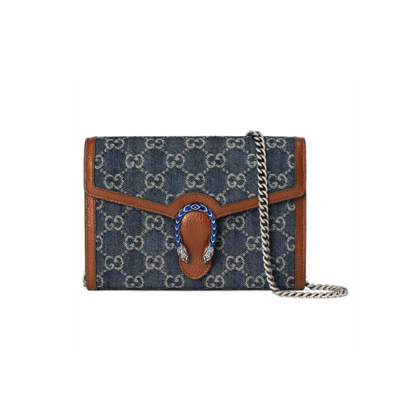 Gucci Denim Dionysus Mini Chain Borse 401231