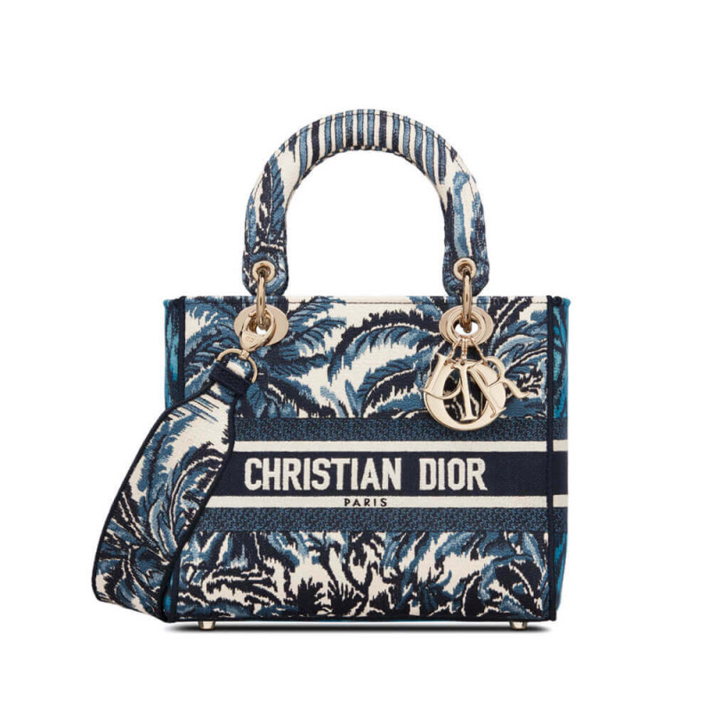 borsa DI DIOR MEDIO BLUS BLUS LADY DAME D-LITE M0565