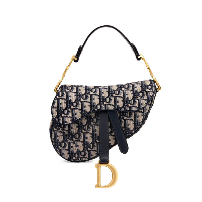 borsa di Dior Mini Saddle Blue Oblique Jacquard M0447