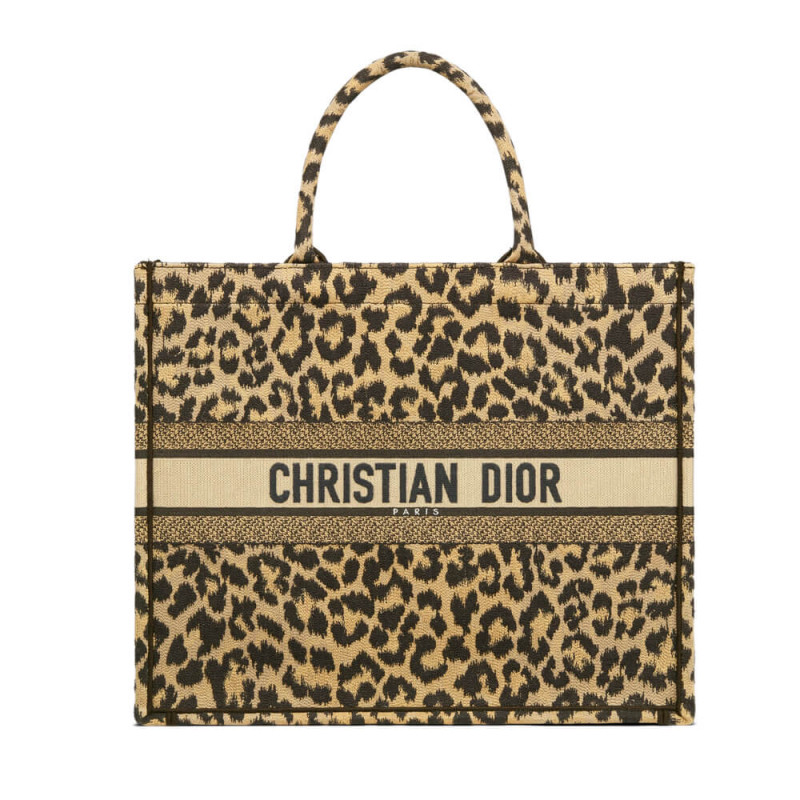 Dior Book Tote Ricamo Mizza Beige Multicolore M1286