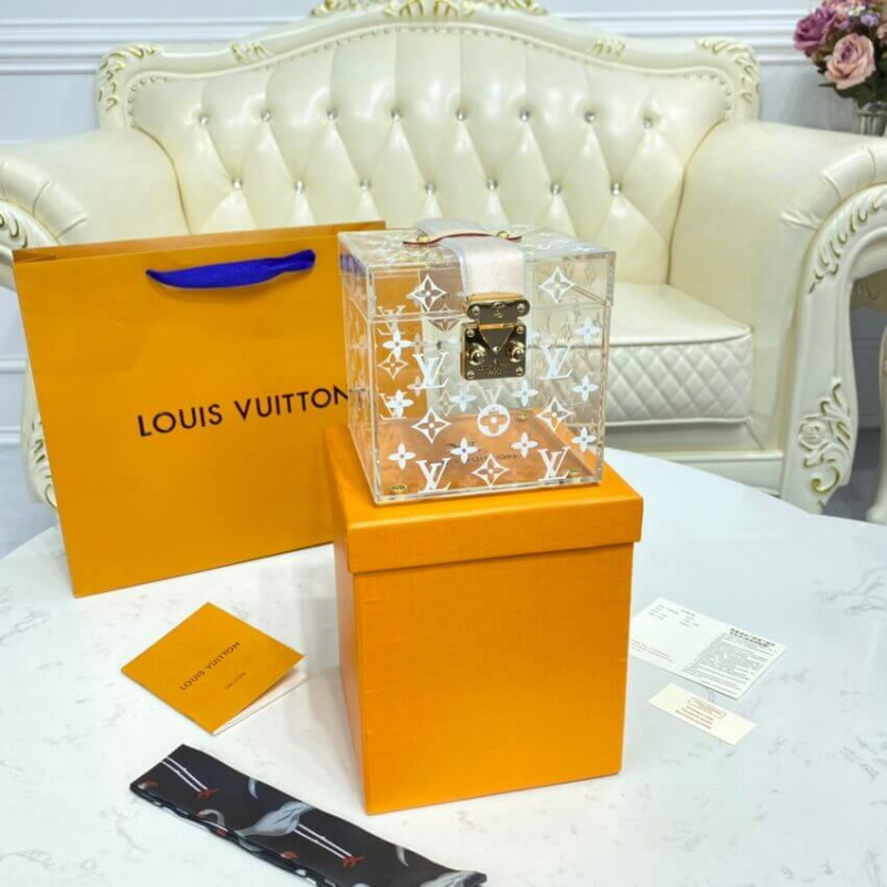 Louis Vuitton Cube Scott Box in trasparente GI0481