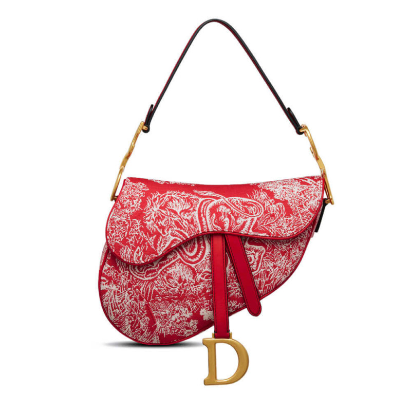 Christian Dior Saddle borsa Toile de Jouy Reverse Jacquard M0446