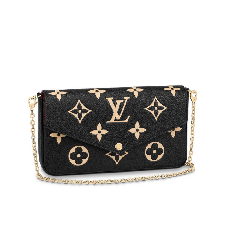 Louis Vuitton Bicolor Monogram Empreinte in pelle Felicie Pochette M80482