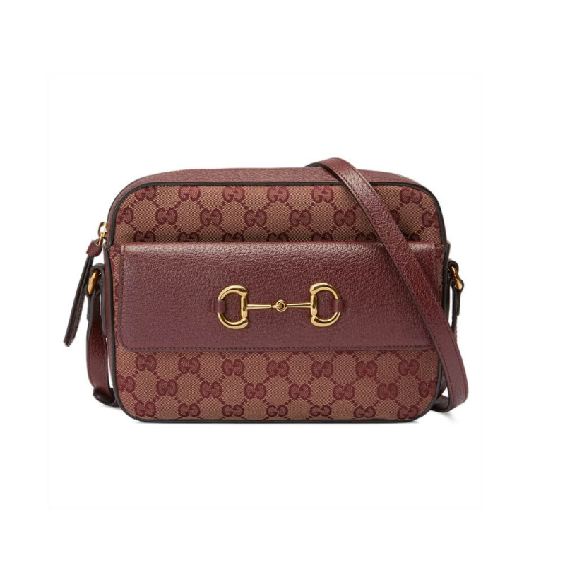 Gucci Horsebit 1955 Piccolo borsa in Borgogna 645454