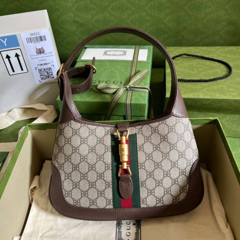 Gucci x Balenciaga Jackie 1961 Small borsa 680118 Coffee