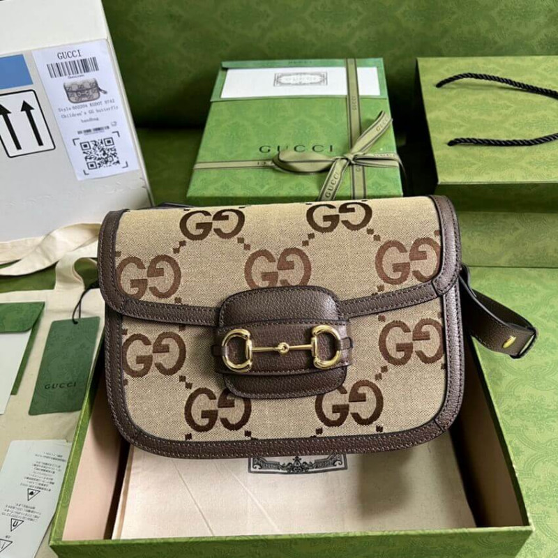 Gucci Horsebit 1955 Borsa a tracolla con Jumbo GG 602204