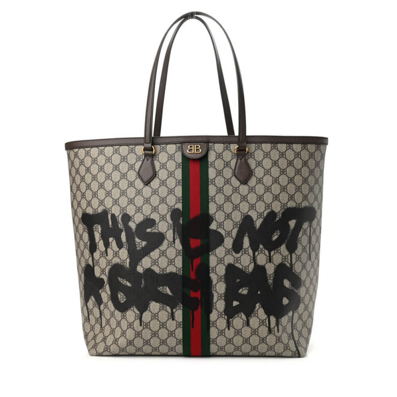 Balenciaga x Gucci Hacker Graffiti Grande borsa 680127