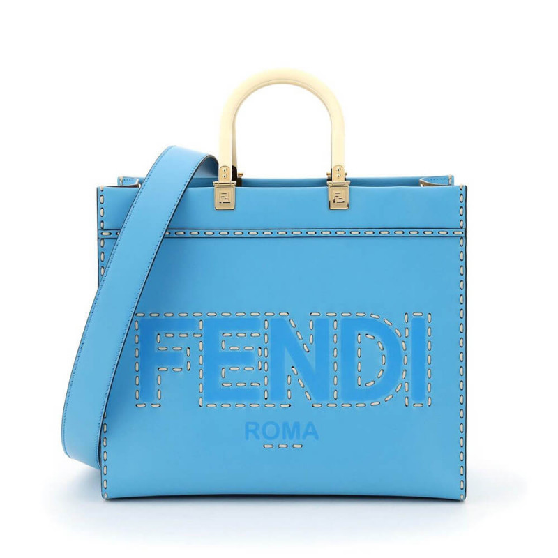 Fendi Medium Sunshine Shopper 8BH386 Blue