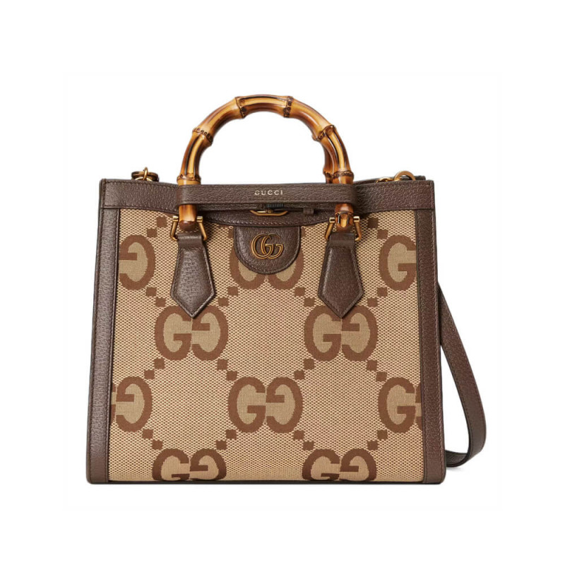 Gucci Diana Jumbo GG Small Tote borsa 660195 Brown