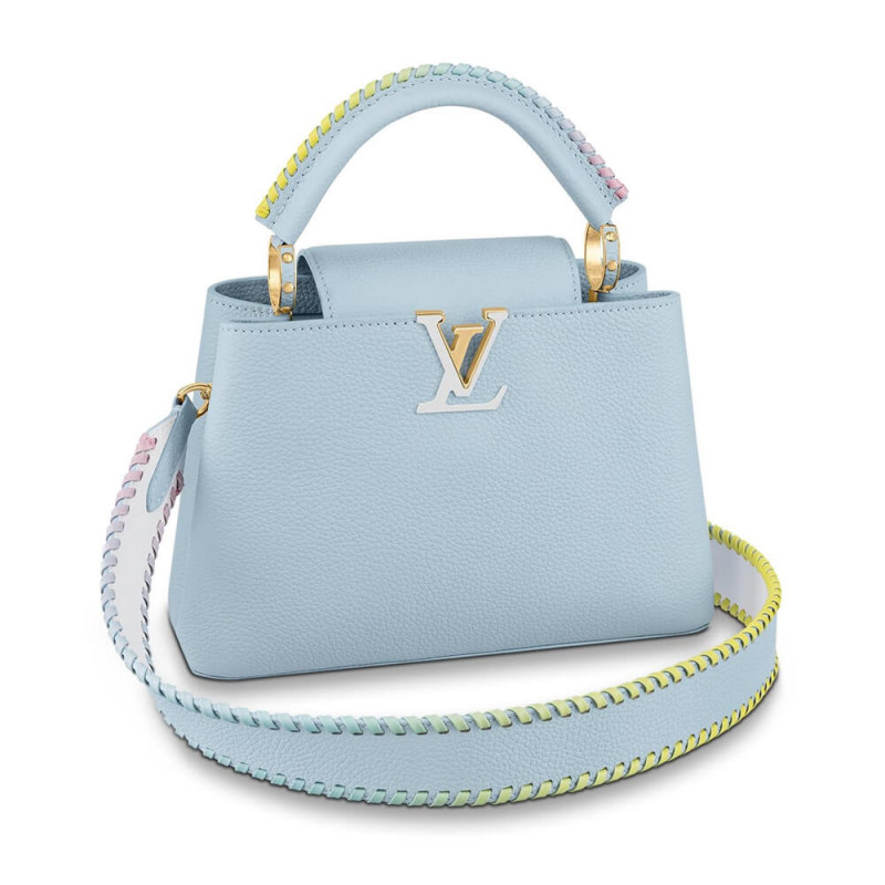 Louis Vuitton Capucines Mm borsa M57672 Olympus Blue