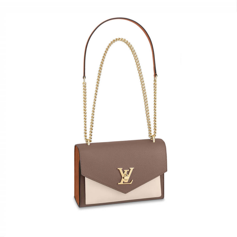 Louis Vuitton Mylockme Chain borsa M58949 Smokey/Quartz/Caramel