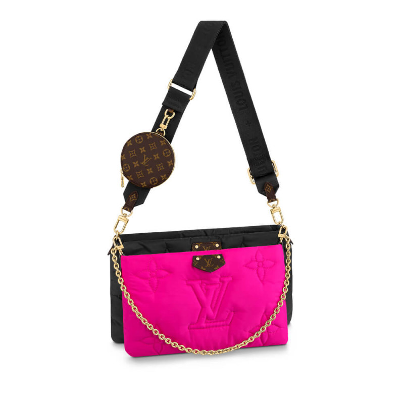 Louis Vuitton Econil Maxi Multi Pochette AccessOires M58980 Black/Fuchsia