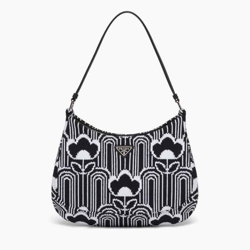 Prada Cleo Jacquard Knit e Borsa in pelle 1BC499