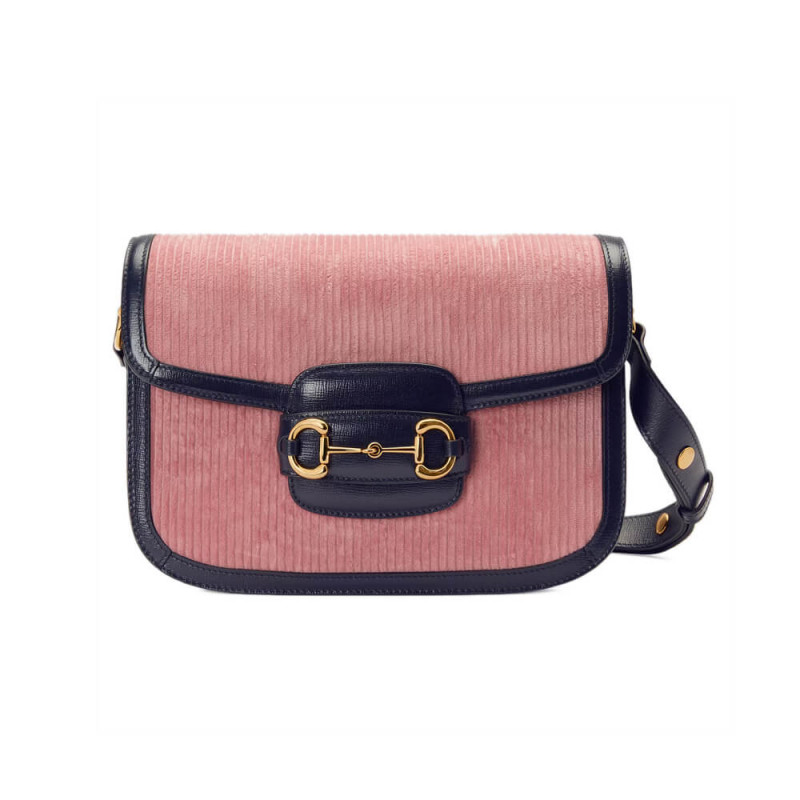 Gucci Horsebit 1955 Small borsa 602204 Pink Siduroy