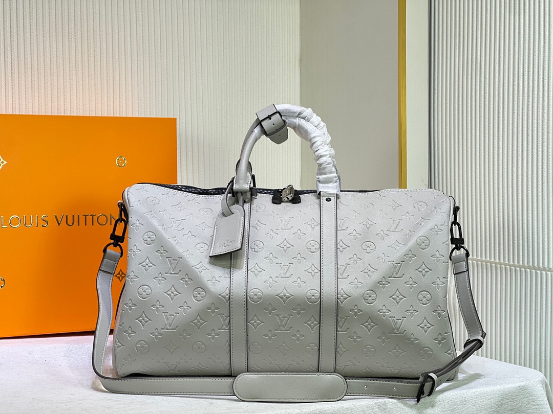 Louis Vuitton Keepall Bandouliere 50- Silver