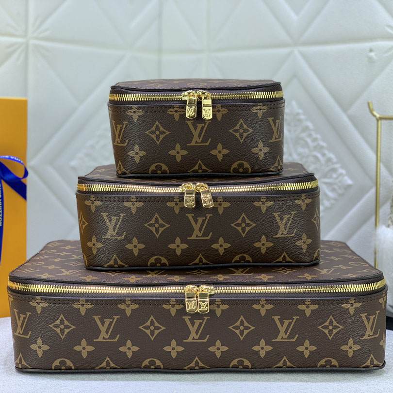 Louis Vuitton Packing Cube PM/Mm/Gm Brown