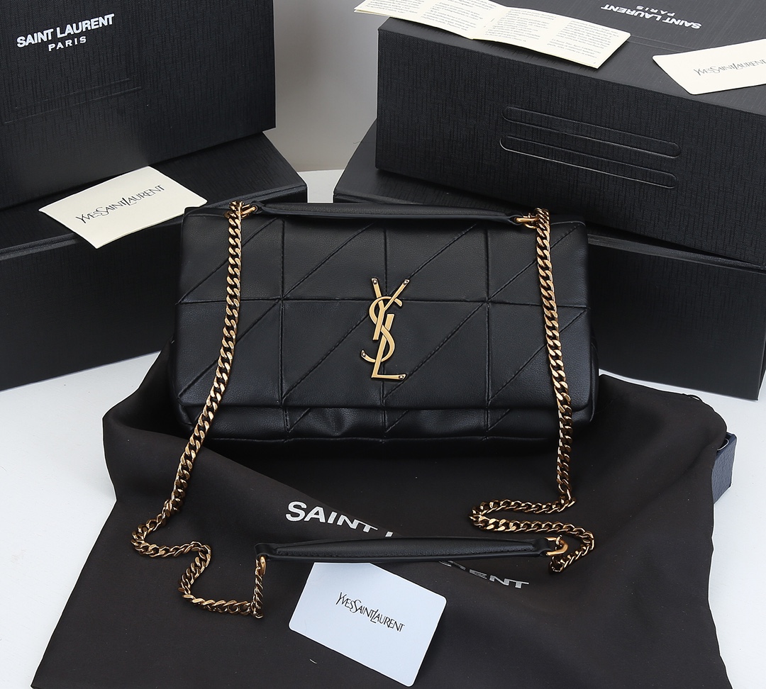 YSL Jamie Medium “Carre Rive Gauche” in pelle di agnello